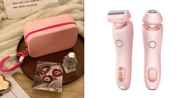 2 i 1 hårborttagning epilator USB uppladdningsbar trimmer kvinnor kroppsrakhyvel ansikte ben armhåla bikini hand blygd rakapparat hårborttagare