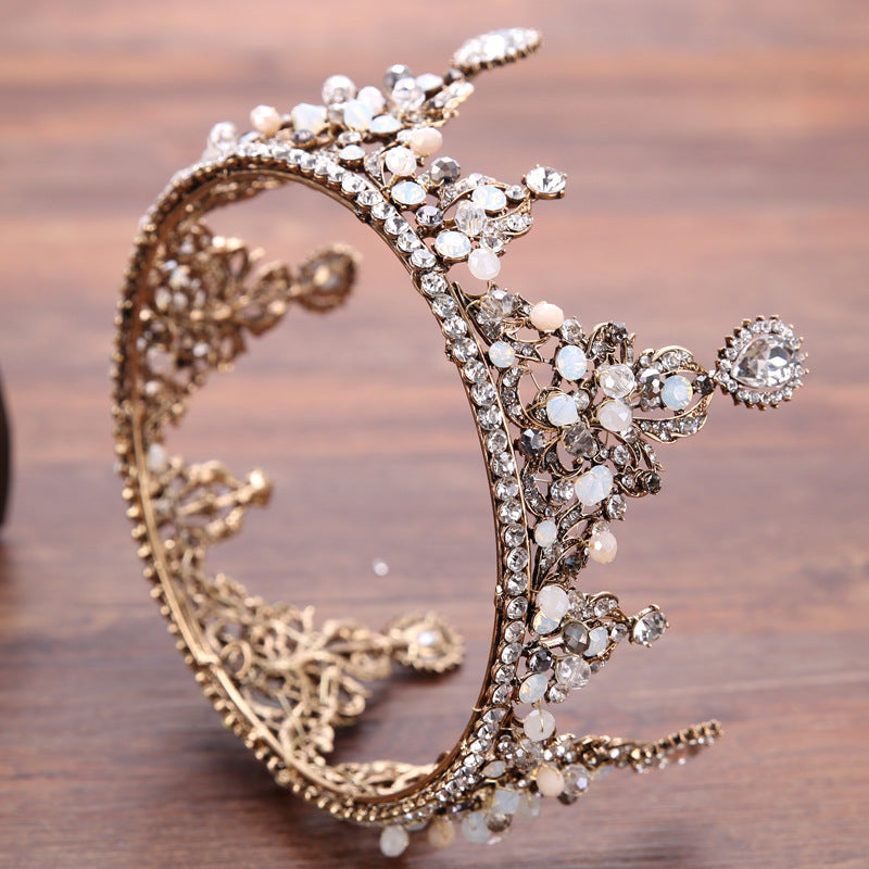 Accessoires de mariage en alliage de strass, bandeau rétro, bijoux de mariage, couronne