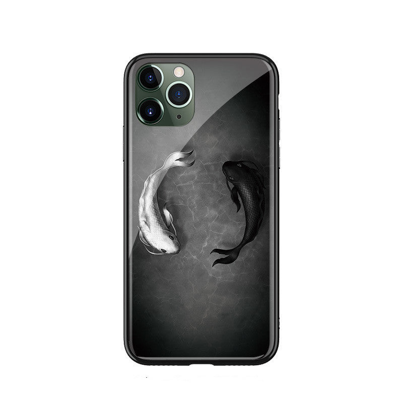 Målat läderfodral Telefonfodral