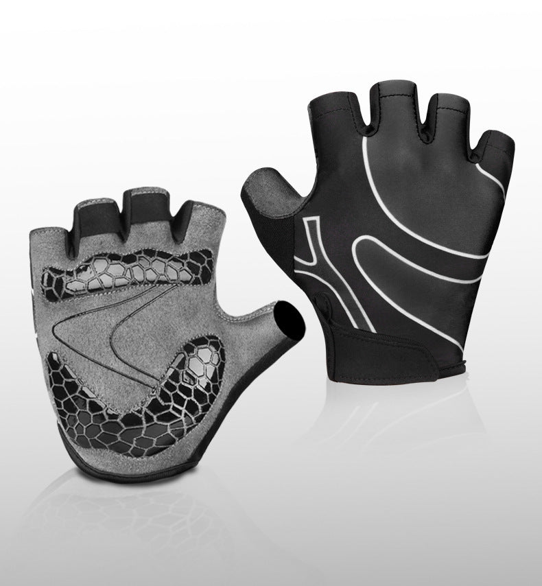 Halvfinger fitnesshandskar mountainbikehandskar