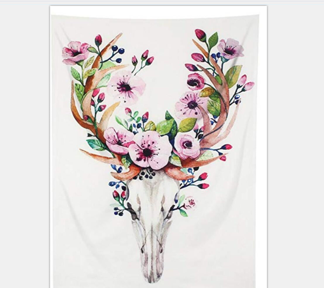 Tapisserie murale suspendue avec fond de flamant rose, pour tête de lit et chambre à coucher