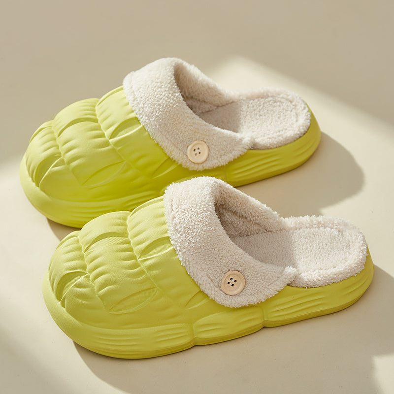 Removable Fluffy Slippers - Warm Fuzzy Shoes - Indoor Collection