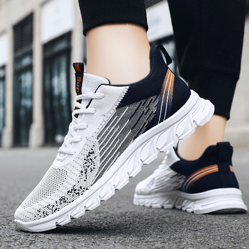 Sneakers för män Mode Skor med vågig botten Sport Löpning Promenadskor