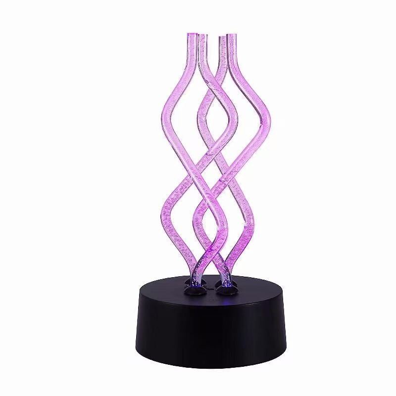 Creative USB Acrylic Table Lamp 7 Colors Change Atmosphere Night Lights LED Decoration Nightclub Lights Bedroom Decor