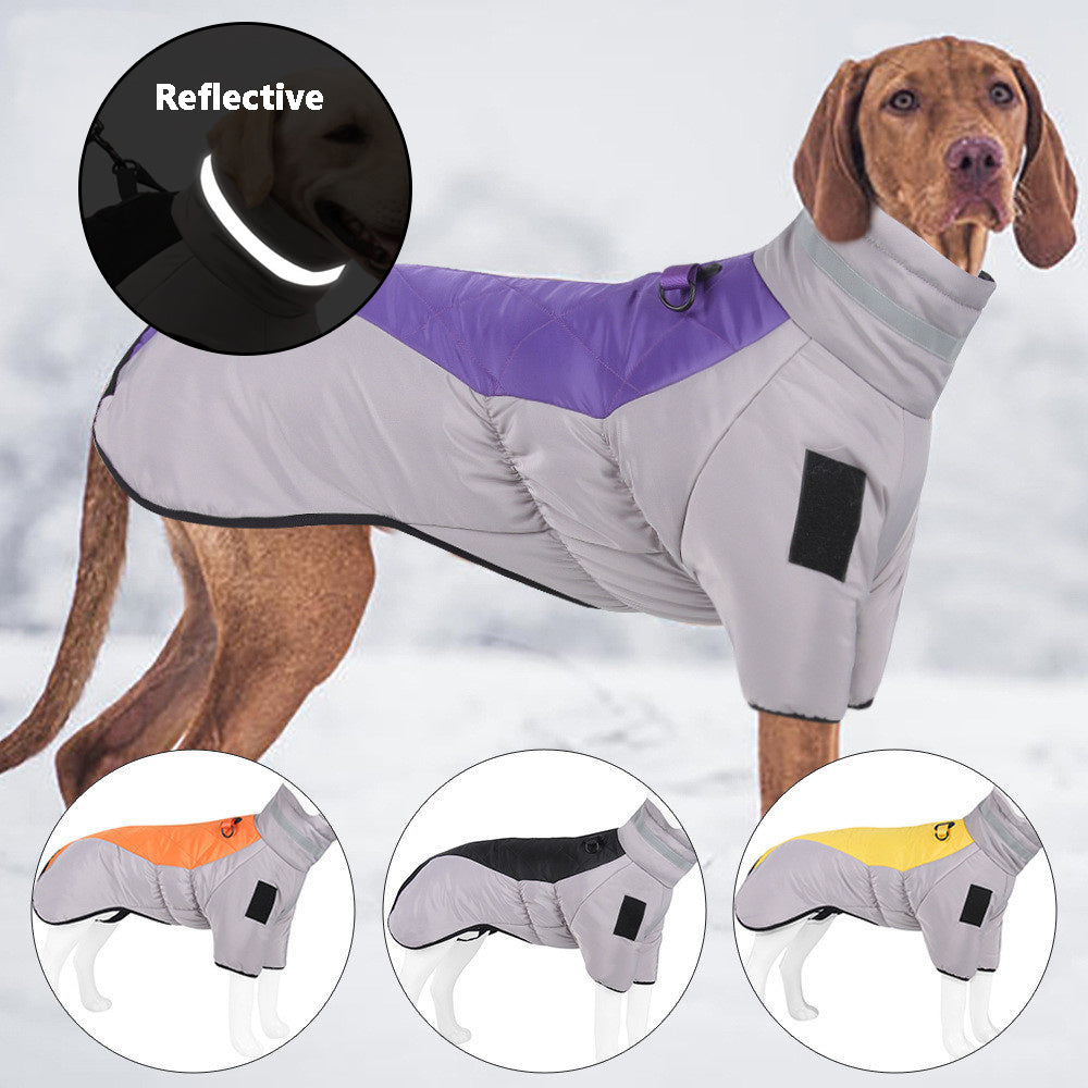 Nouveau Vêtements pour chiens de compagnie épaissi avec chaleur réfléchissante fournitures pour animaux de compagnie