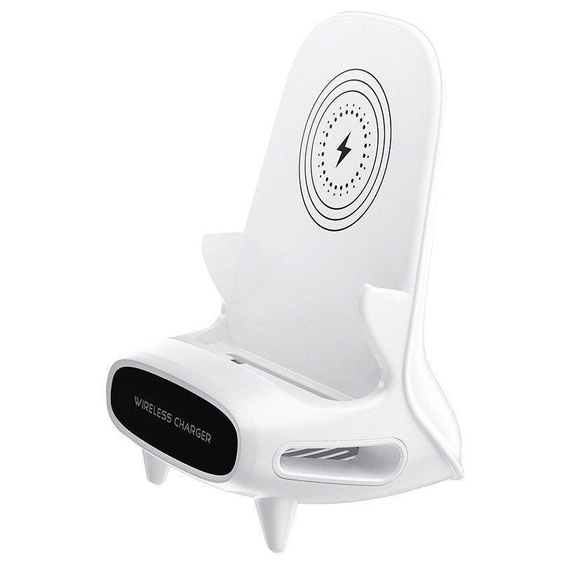 Bärbar ministol trådlös laddare skrivbord mobiltelefonhållare trådlös laddare 10W snabbladdning speciell present