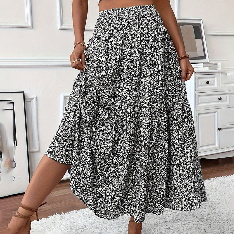Professional Elegant Suede Fringe Rivet Short Skirt - Polyester Elastane (90%/10%, Brown, S-XL)