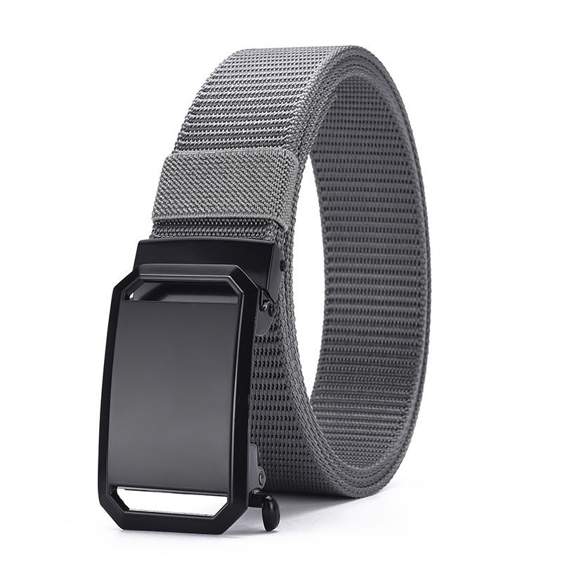 Men's Toothless Automatic Buckle Canvas Belt - Infinite Adjustment