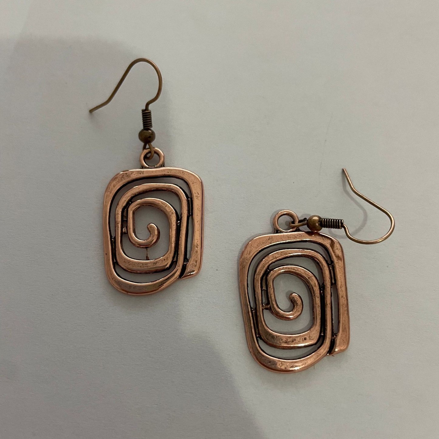 Geometric Alloy Pendant Earrings