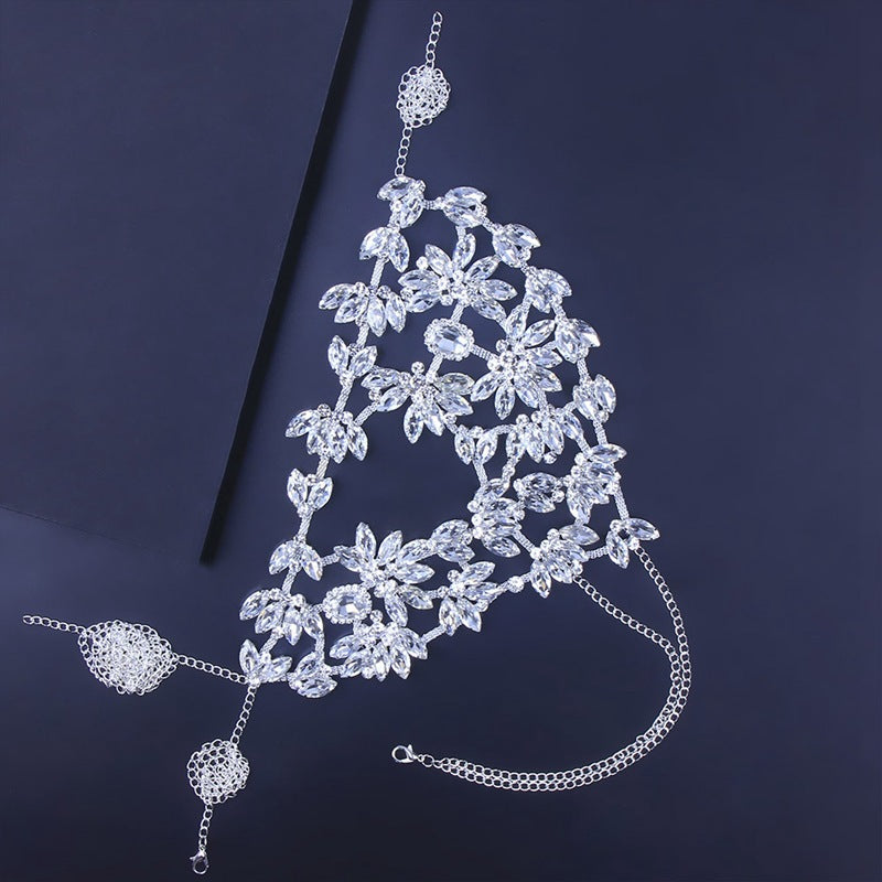 Masque en strass exagéré, accessoires de mode, spectacle de fête de bal