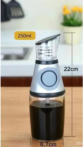 500ml Measurable Glass Bottle Oil Bottle Soy Sauce Bottle Kitchen Equipment