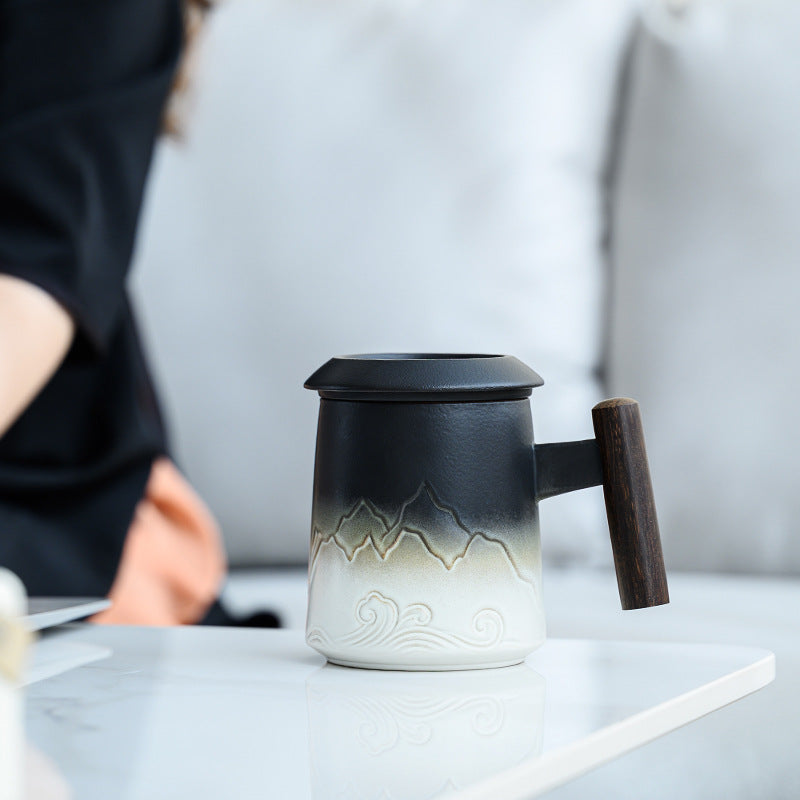 Tasse en céramique, tasse de bureau, thé à bulles