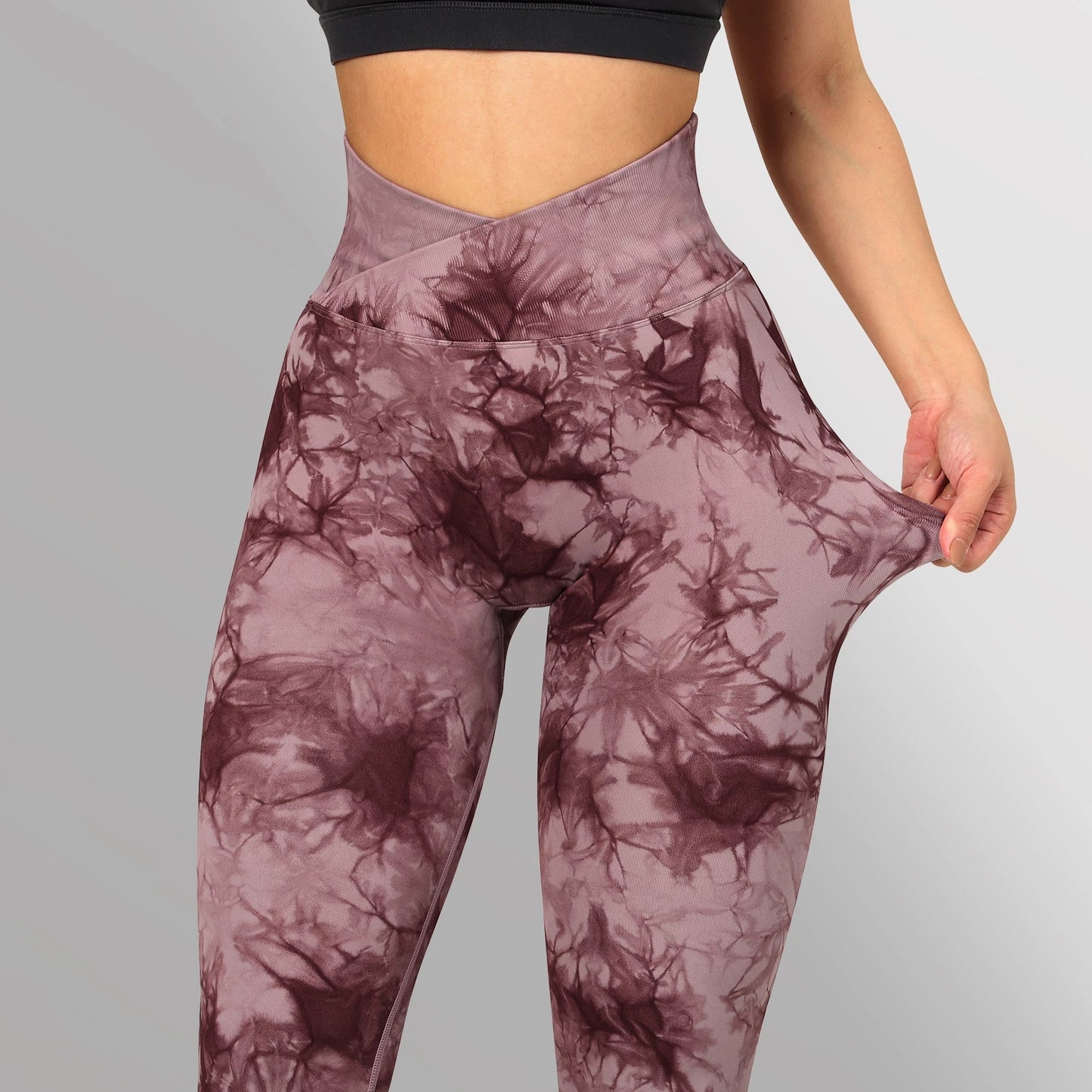 Seamless Tie Dye Leggings Women Yoga Pants Push Up Sport Fitness Running Gym Leggings - Artistic Performance