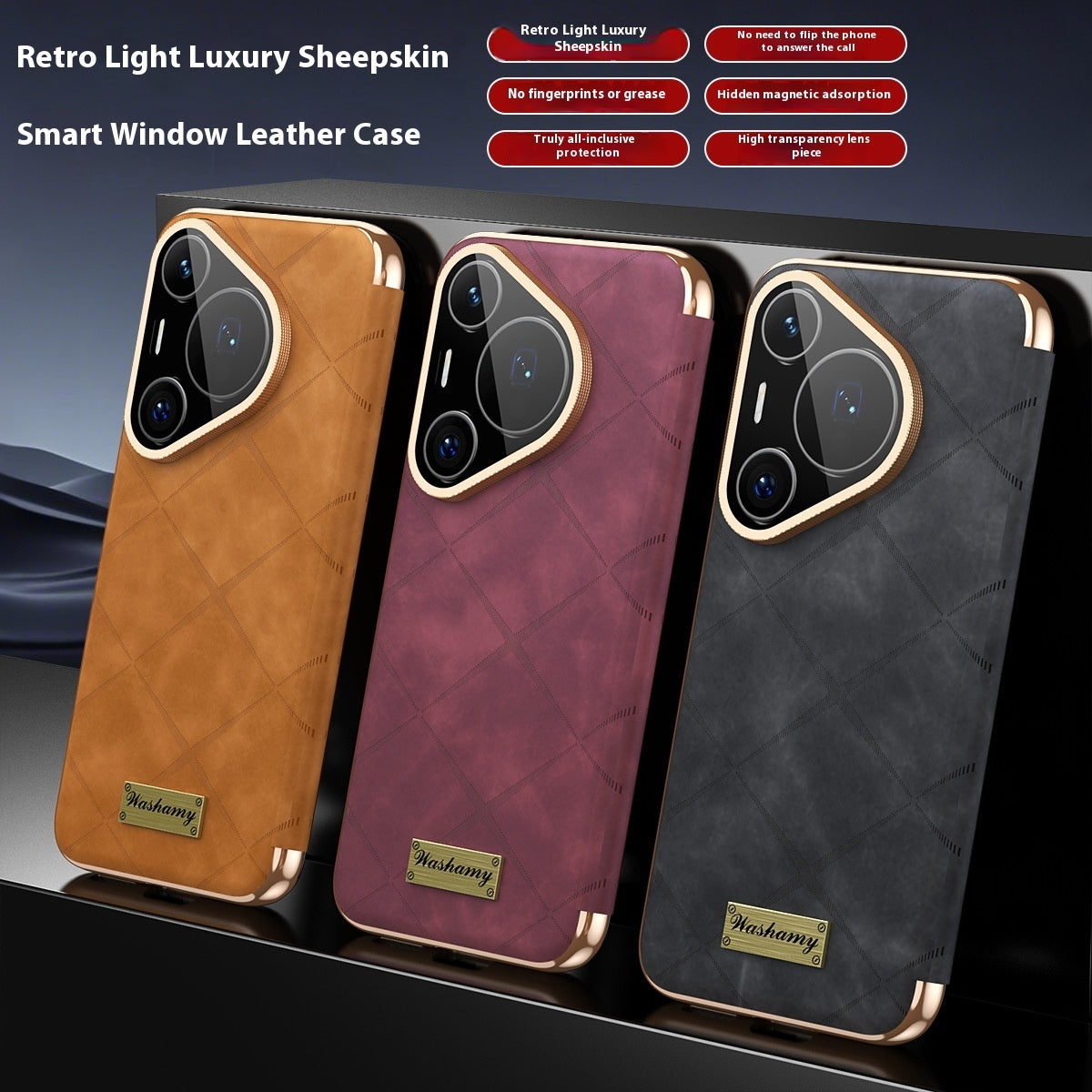 Electroplated Diamond Grid Anti-fingerprint Phone Case