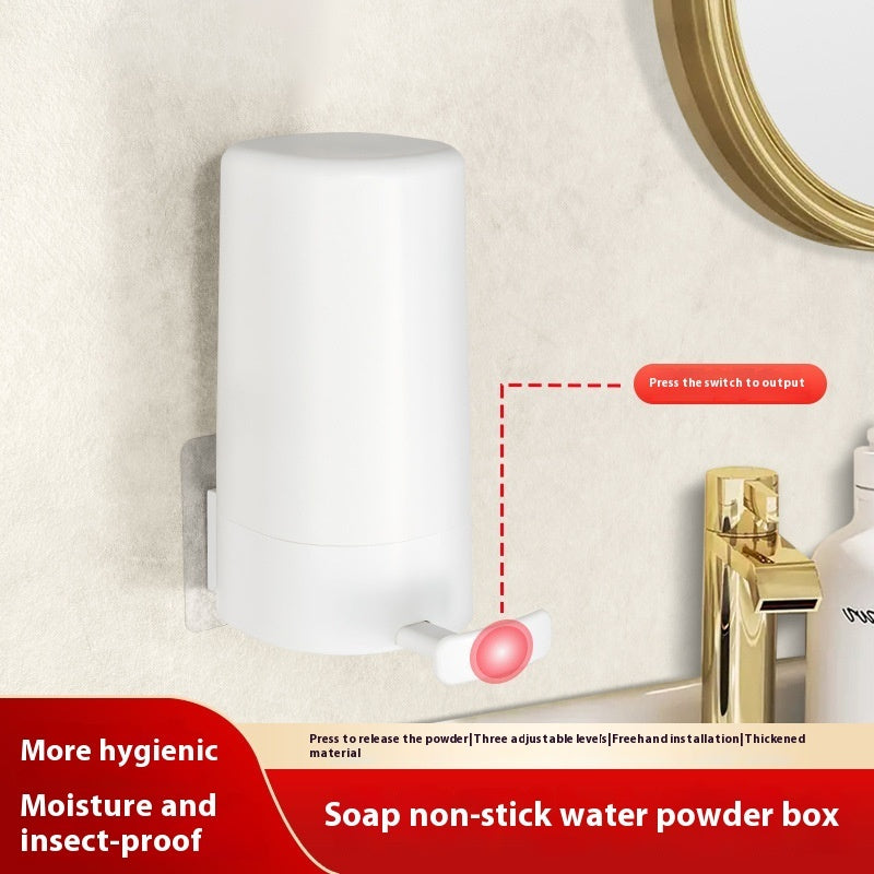 3 Levels Adjustable Soap Grinder Dispenser Soap Box Wall Mounted Dry Organizer Box