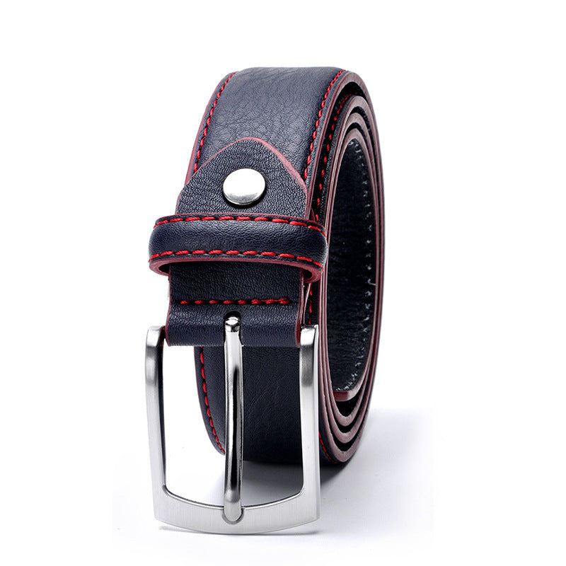 Men's Pin Buckle Leather Leisure Belt - Sophisticated Comfort