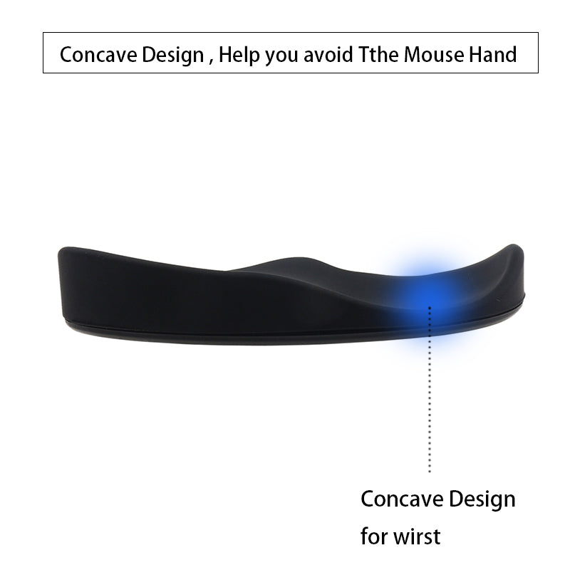 Ergonomiskt mus handledsstöd Musmattor Silicon Gel Non-Slip Streamline handledsstödsstödsmatta Datormusmatta för kontorsspel PC-tillbehör