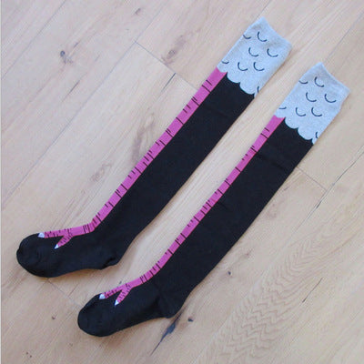 Spring and Autumn Knee Socks Funny Chicken Socks