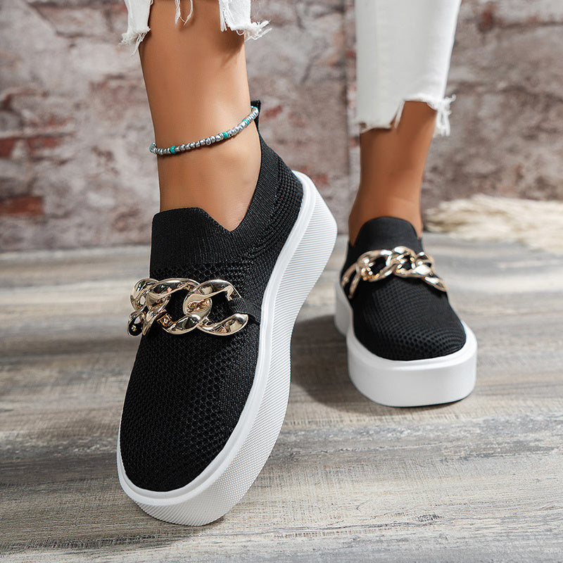 Chain Flats Skor Damer Andas Mesh Skor