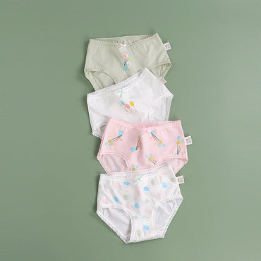 Sous-vêtements fille slips enfant pur coton