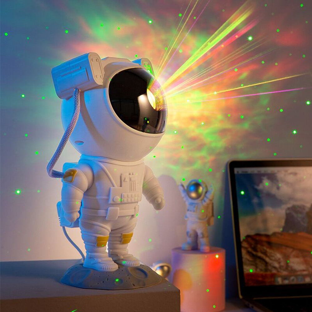 Créatif astronaute galaxie ciel étoilé projecteur veilleuse USB atmosphère Sovrum Brenda lampa bordslampa ourlet Verktyg lampa présentateur