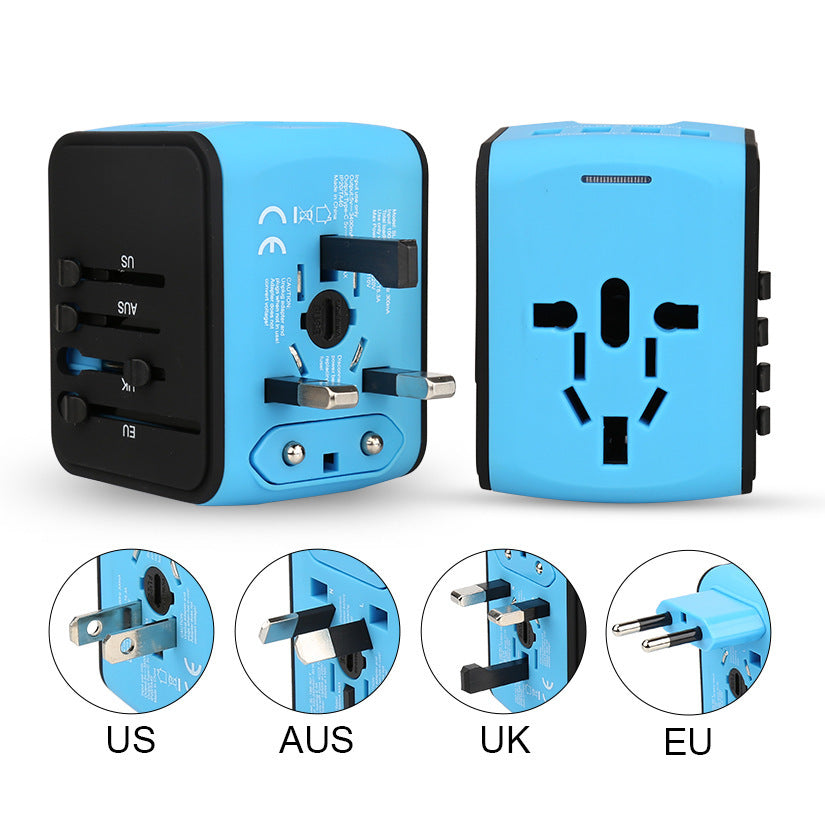 Multifunktionell reseladdningsdocka med 4 USB-omvandlare
