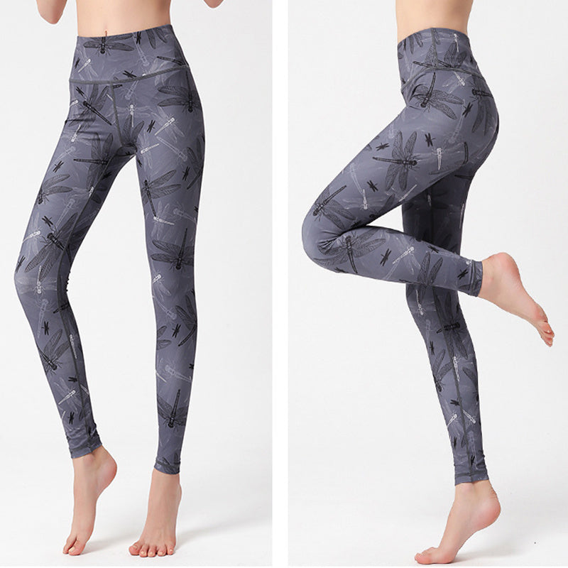 Mode Tie Dye Leggings Kvinnor Fitness Yoga Byxor Push Up Träning Sport Legging Tights med hög midja Gym Damkläder