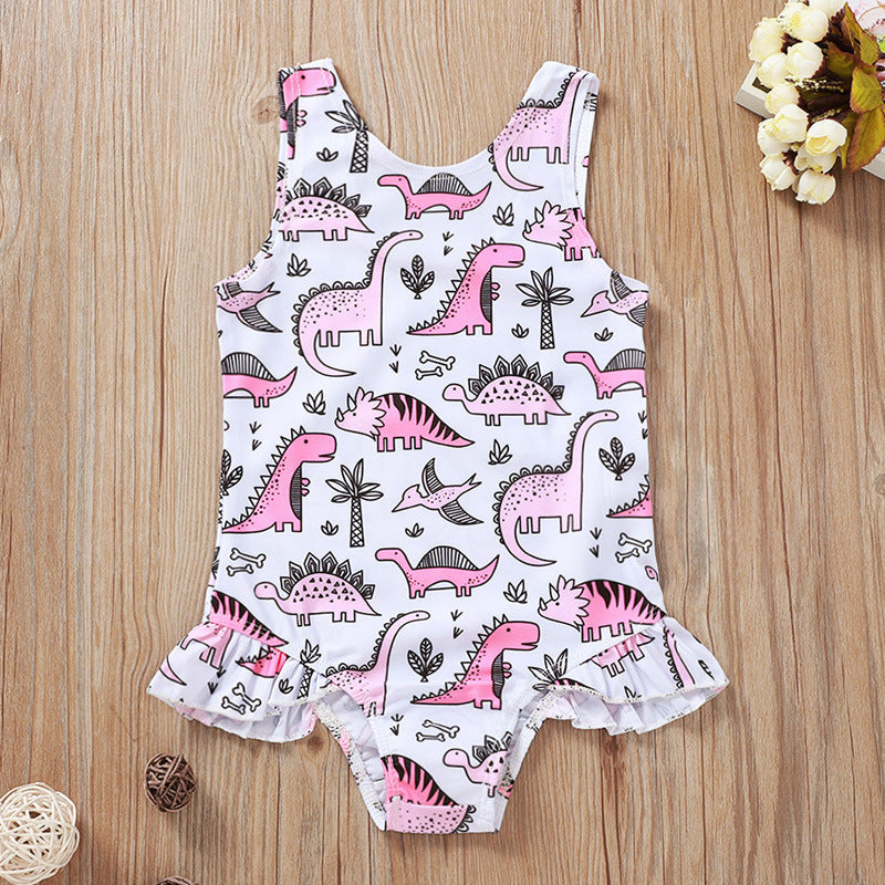 Maillot de bain enfant imprimé léopard