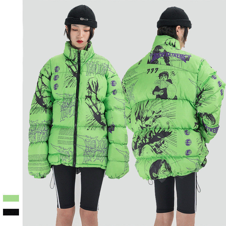 Vêtements en coton épais pour hommes et femmes, impression créative personnalisée