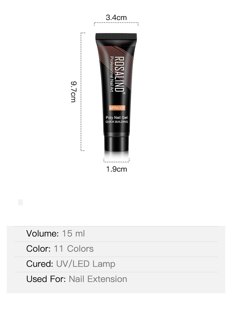 ROSALIND Extended UV Glue - 15ml RE09-01 to RE09-11 | Crystal Phototherapy Plastic Solid Color
