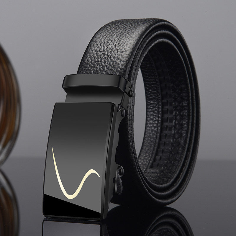 Men's Leisure Middle-Aged Youth Business Automatic Buckle Belt - Universal Appeal