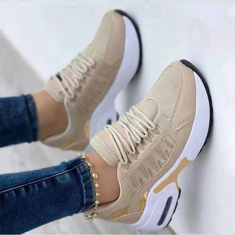 Women's Unisex Wedge Heel Running Sneakers - Low Heel 1-3cm