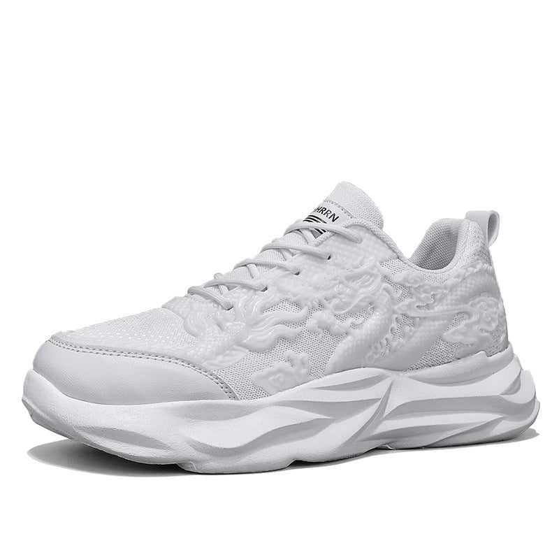 Chinese Loong Breathable Casual Fly Knit Sneakers