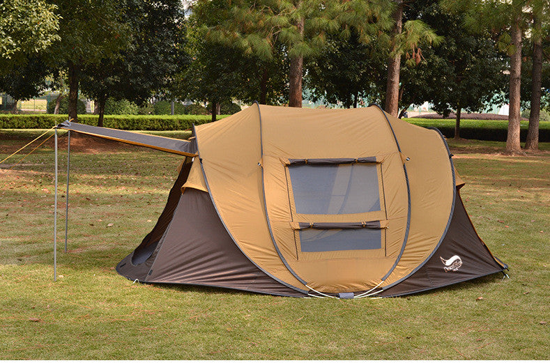 Outdoor Automatic Tent 3-4 People Quickly Building-free Boat Tent Multi-person Camping Park Tent Rainproof