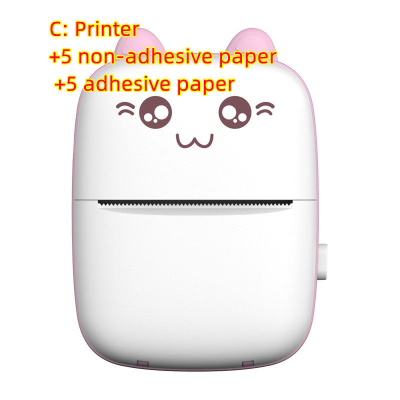 Miniskrivare Bärbar Mini Bluetooth WiFi Ny Fel Skrivare Mobiltelefon Foto Titel Anteckning Hot Print Pocket Student Error Etikettskrivare