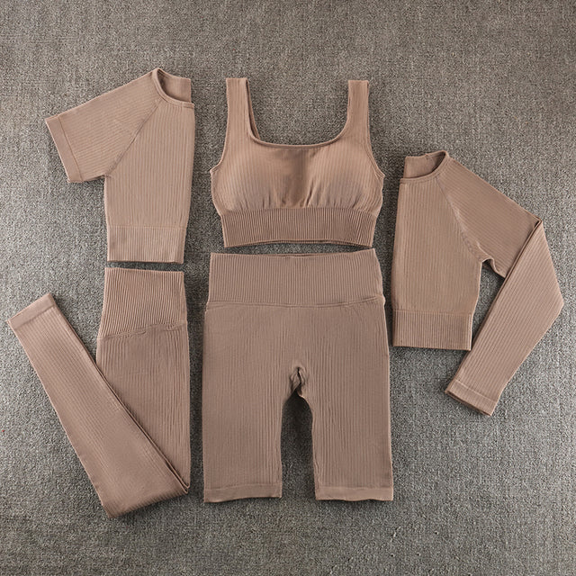 Ensemble de yoga sans couture, vêtements de sport, vêtements de sport, vêtements d'entraînement