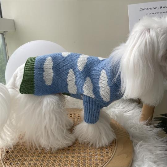 Vêtements pour chiens de compagnie, pull en jacquard
