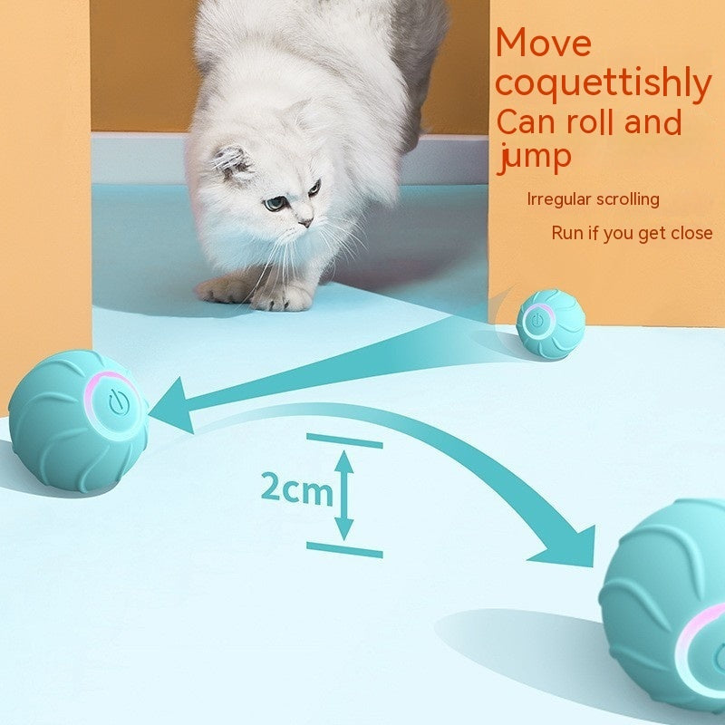 Smart Cat Toys Rolling Ball - Interactive Pet Toys Automatic Bouncing Ball USB