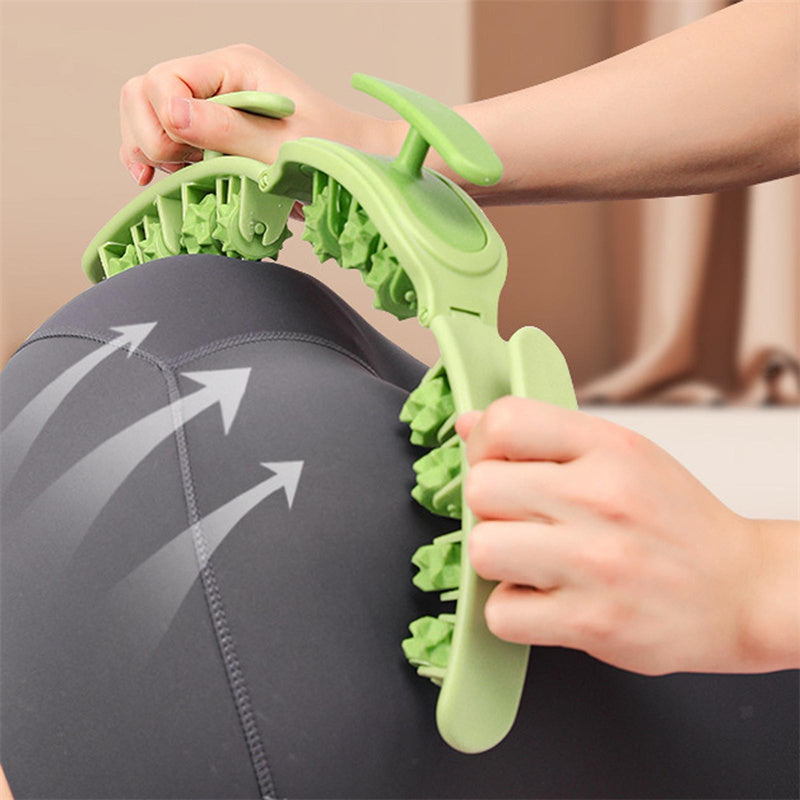 Multifunktionell Manuell Rund Massager Roller Fitness Midja Rumpa Muskler Ben Gripper Stovepipe Lår Avtagbar Massage Gym Tool Skönhet Hälsa