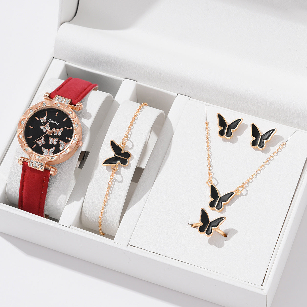 Women's Fashion Simple Butterfly Digital Belt Watch - Stylish Functional Modern Sleek Easy-To-Read Perfect Versatile