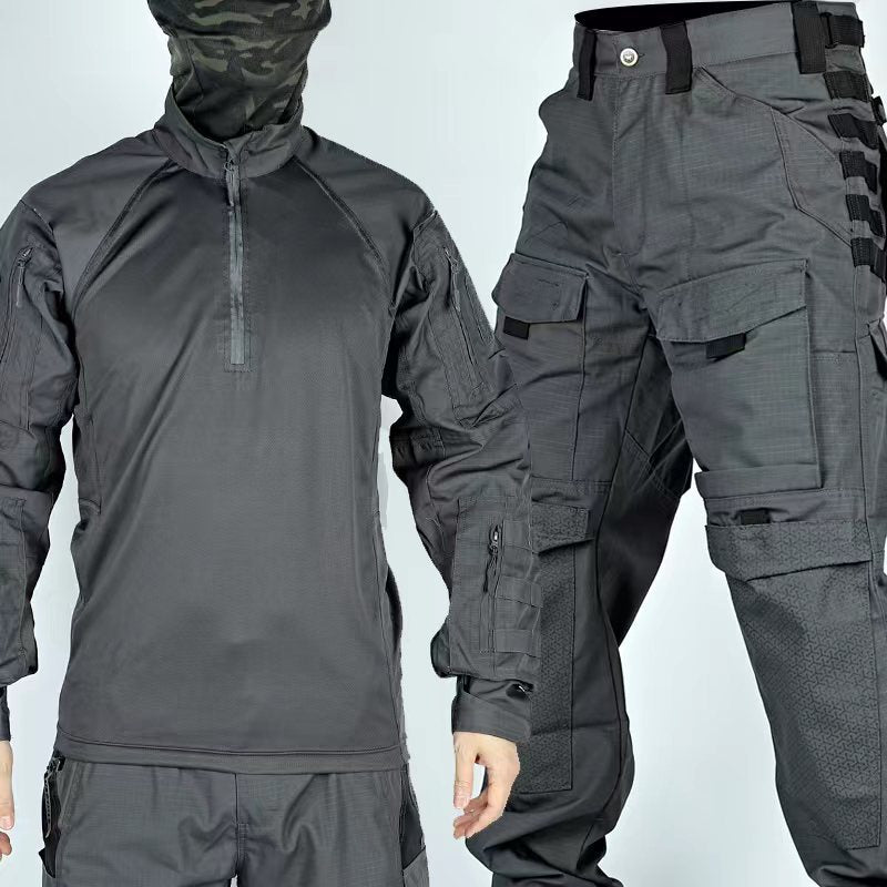 Costume de Camouflage pour hommes, vêtements de grenouille à manches longues, vêtements d'entraînement de printemps et d'automne