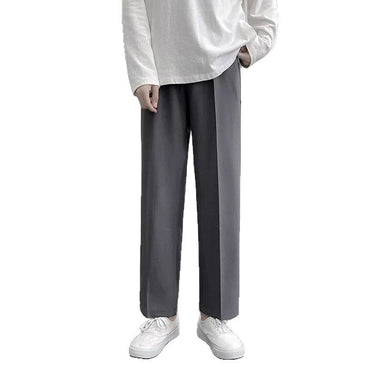 Loose Korean Style Casual White Wide Leg Trousers