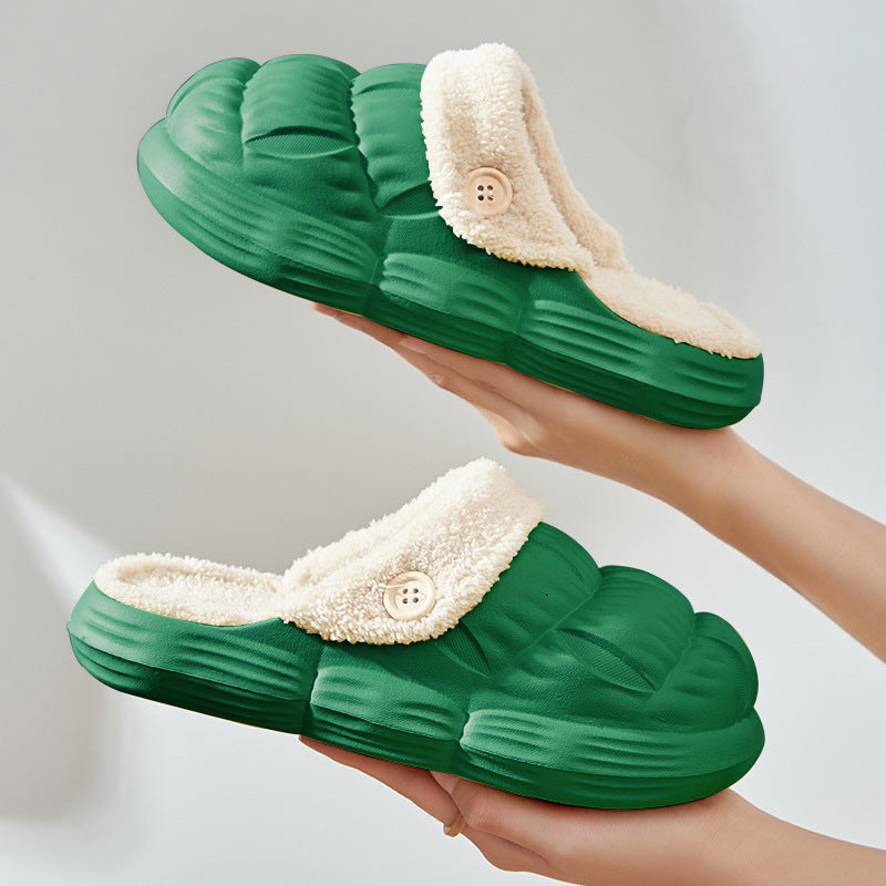 Removable Fluffy Slippers - Warm Fuzzy Shoes - Indoor Collection