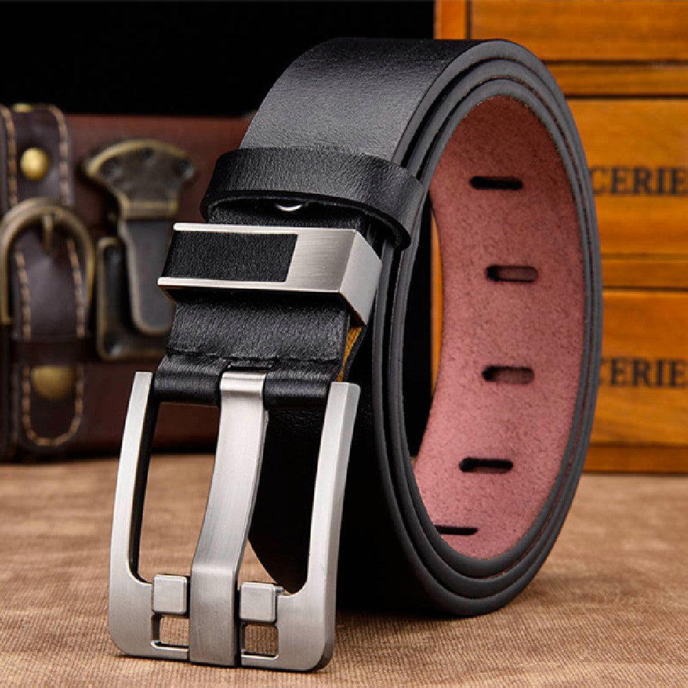 Men's Retro Oversized Wide Needle Buckle Belt - Bold Statement