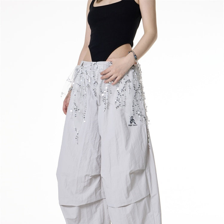 American Retro Hot Girl Fashion Brand Loose Cargo Pants