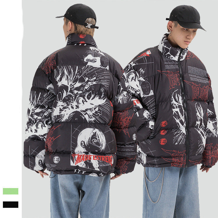 Vêtements en coton épais pour hommes et femmes, impression créative personnalisée