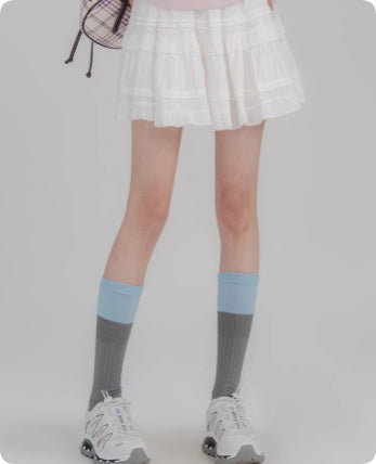 Professional Color Elastic Waist Cake Skirt - Japanese Half Body Design (Comfortable Fit, Authentic Style, Versatile Occasions)