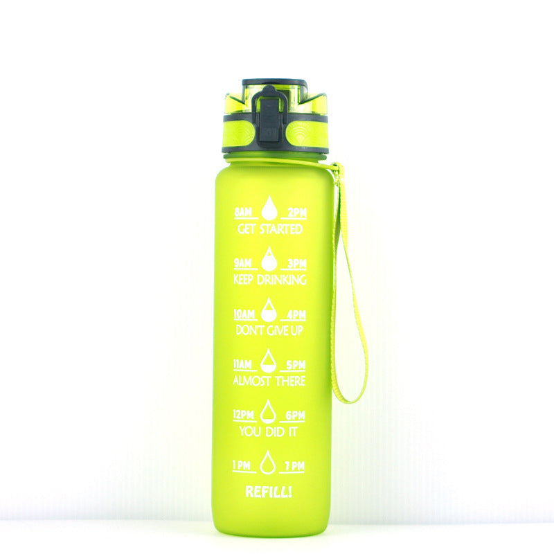 Professional Transparent Sports Bottle - Tritan + PP Construction (1000ml, BPA-Free, 29.5x7.5cm, 200g)