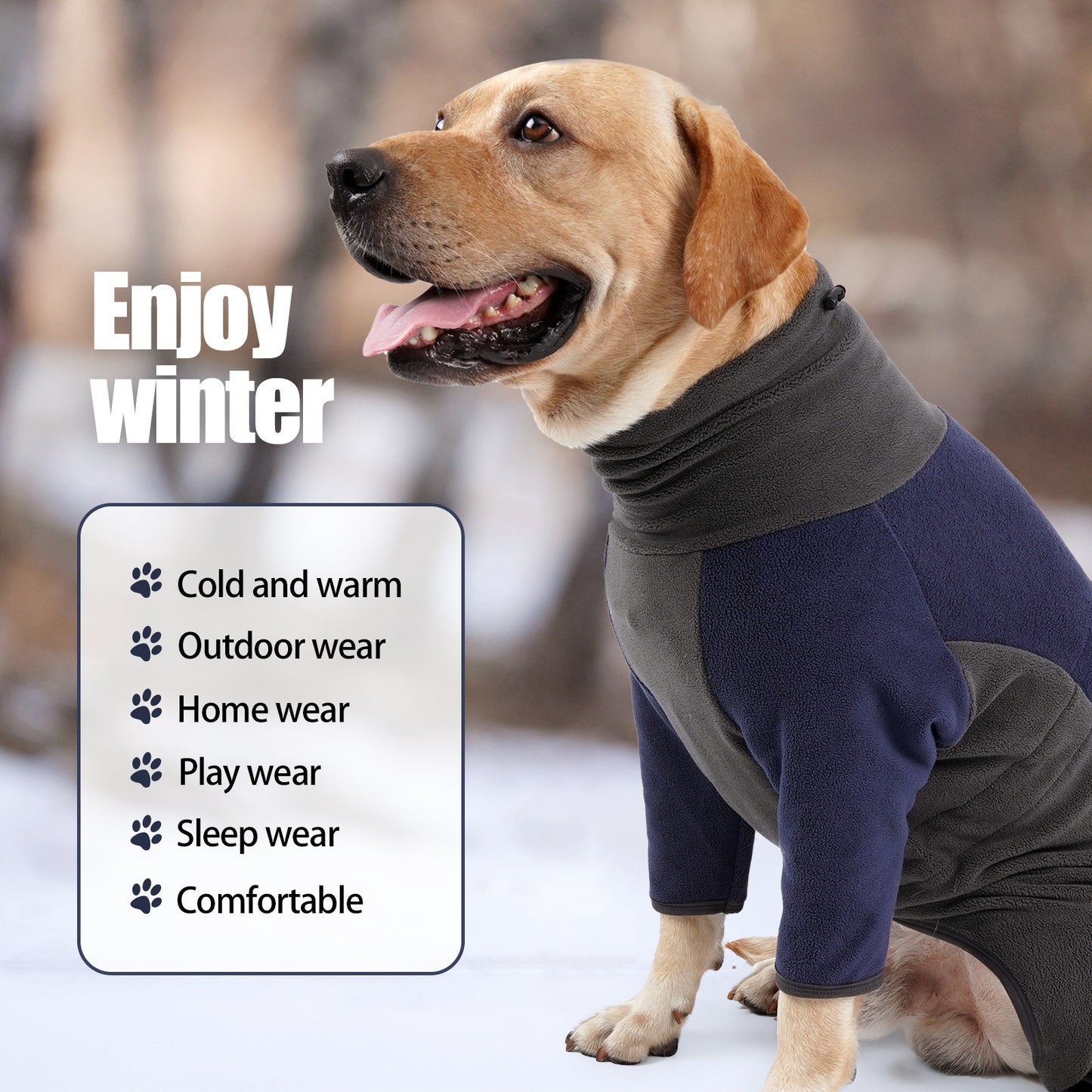 Vêtements pour chiens résistants au froid et chauds pour animaux de compagnie en hiver, fournitures chaudes pour animaux de compagnie