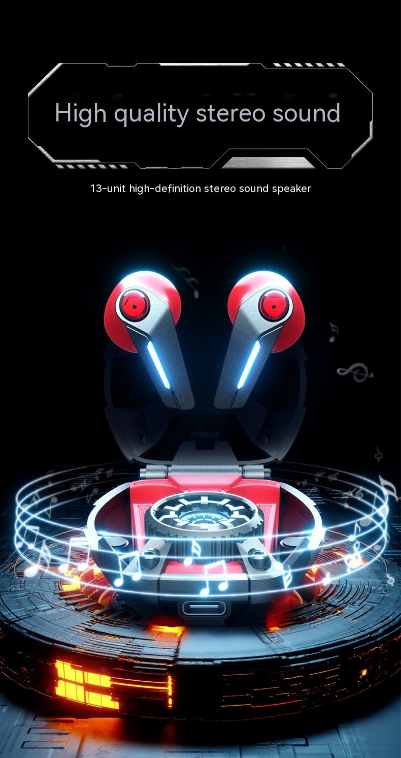 Bluetooth Headset Mecha Wind True Wireless Hög ljudkvalitet Zinklegering Tryckavlastning Halv In-ear